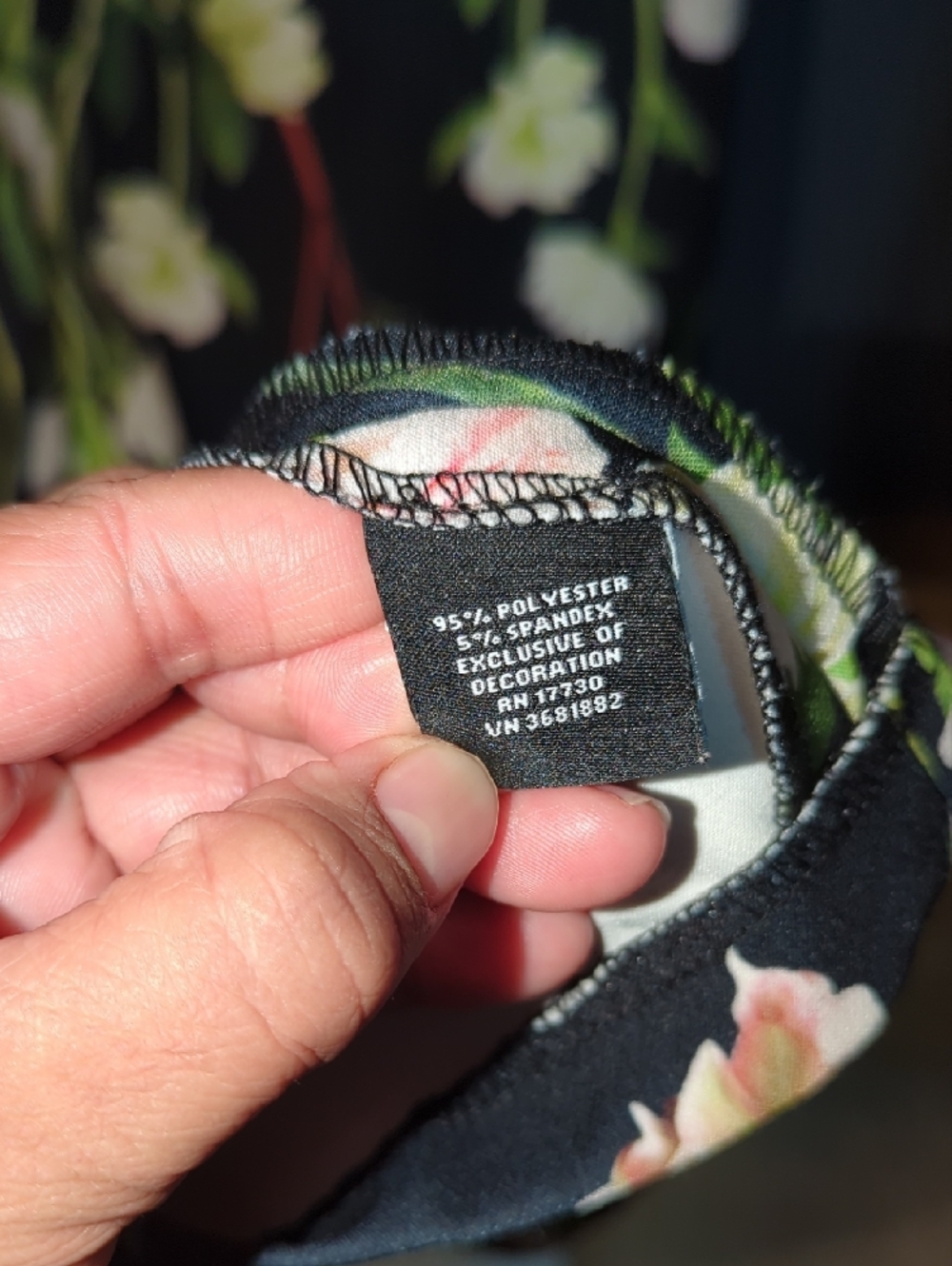 Women's Black Floral Sleeveless Dress Size 2x - Picture 10 of 10